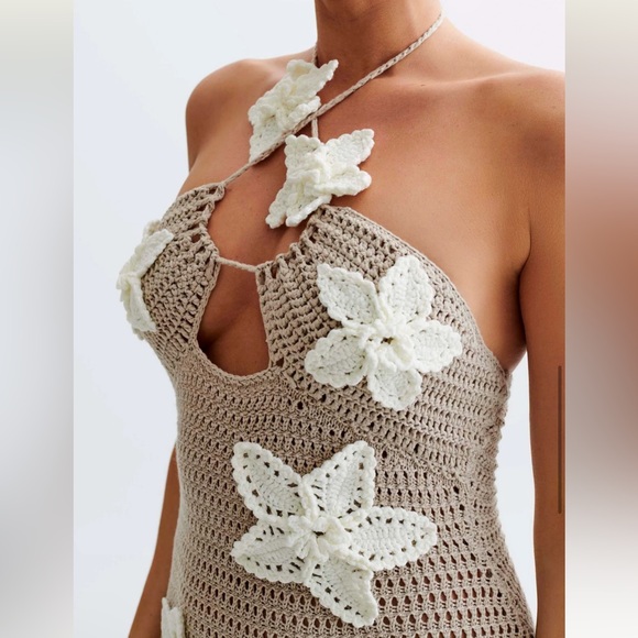 Meshki Kyla Crochet Maxi Dress - Picture 2 of 7